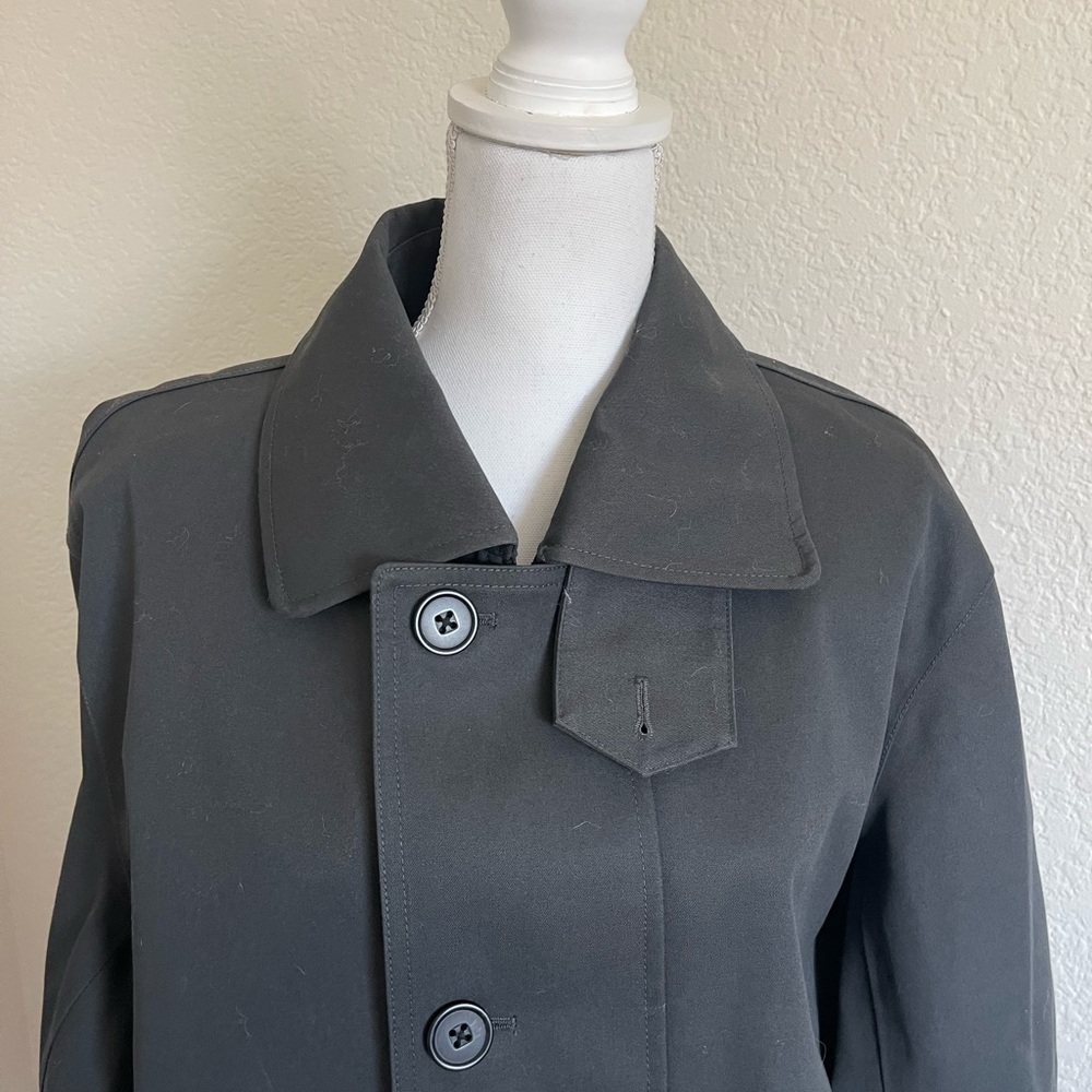 Uniqlo Gray Trench Coat Structured Tailored Design, Size S, NWT